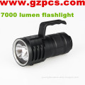 Rechargeable 4x18650 battery 7000 lumen military police night vision weapon light tactical flashlight